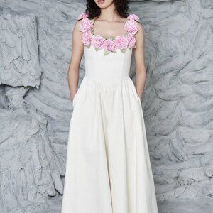 NWT Fashion Brand Company - Fantasia Gown Pink/White - S